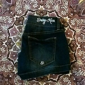 Indigo Rein Dark Wash short shorts
